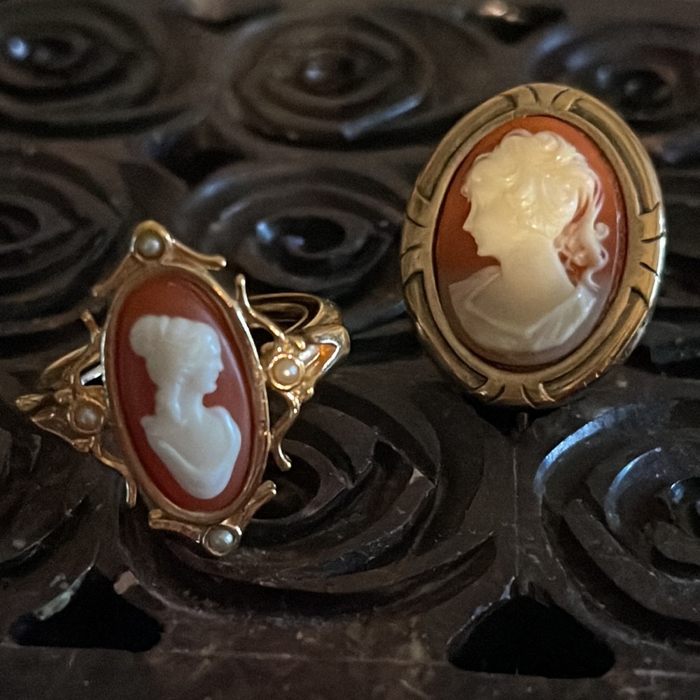 Avon Cameo Ring Cameo Stick Pin